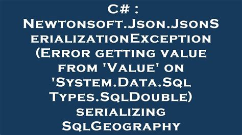 NET is vastly more flexible than the built in DataContractJsonSerializer or the older JavaScript serializer. . Newtonsoft json get value by key